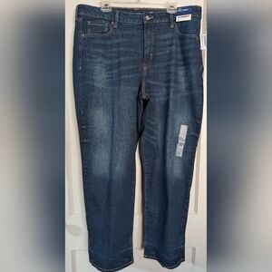 Old Navy Women’s Indigo Relaxed Straight Jeans